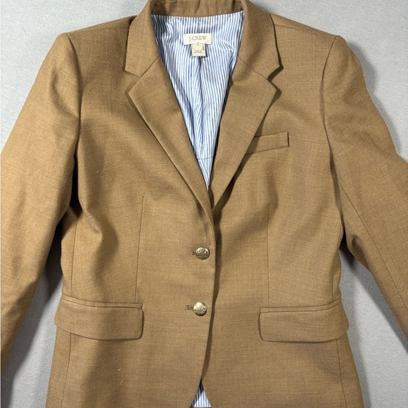 J.Crew Original Schoolboy Blazer Camel Size 4 - Picture 4 of 11